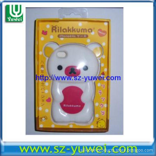 New Design Silicone Phone Case Cover for Iphone 4 & 4S